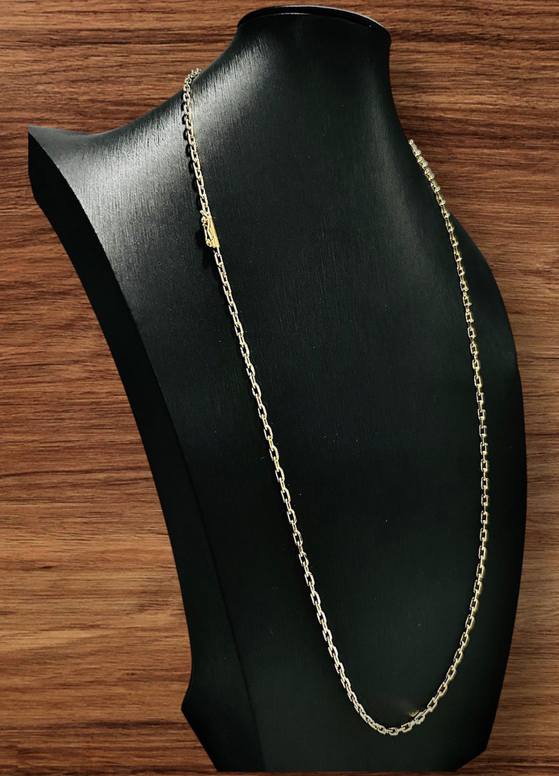 Corrente Dourada Elo Cartier - Imagem 2