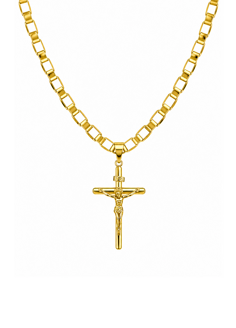 Corrente com Pingente de Cristo